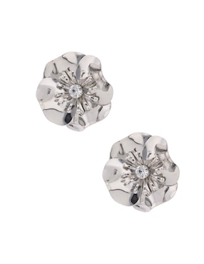 Broqueles de flor Map con acabado brillante