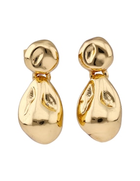 Aretes cortos Map con acabado brillante