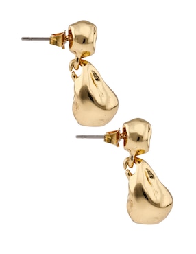 Aretes cortos Map con acabado brillante