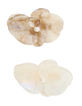 Set de broches para cabello Map con acabado brillante