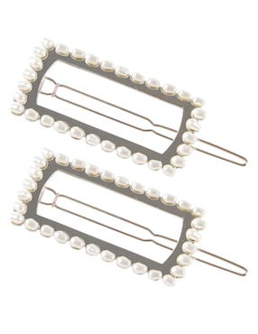 Set de broches para cabello Map con acabado brillante