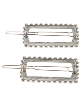 Set de broches para cabello Map con acabado brillante