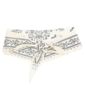 Mascada Map estampado floral de algodón para mujer