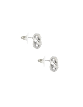 Aretes de entrelazado Map con acabado lustre