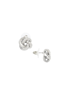Aretes de entrelazado Map con acabado lustre