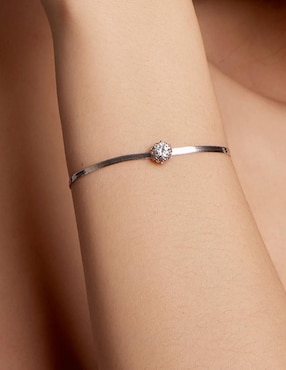 Pulsera chulada de plata P 925 Beauty con acabado pulido