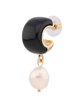 Aretes largos Lieb con acabado brillante