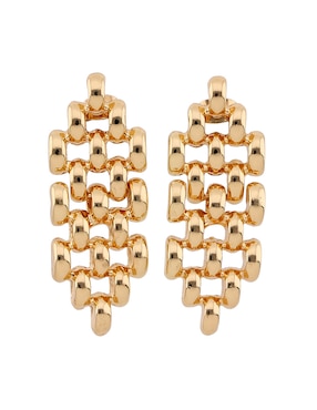 Aretes largos Lieb con acabado liso