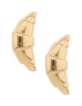 Aretes largos That's It con acabado texturizado