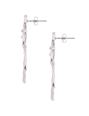 Aretes largos That's It con acabado brillante