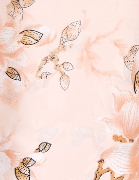 Mascada Map con estampado floral de seda para mujer