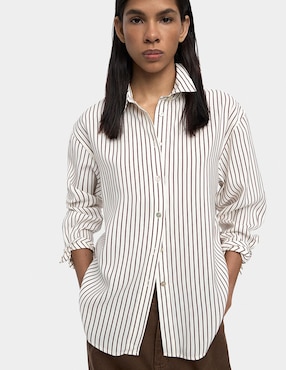Camisa Parfois manga larga para mujer