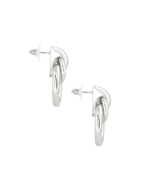 Aretes largos ovalados Map con acabado lustre
