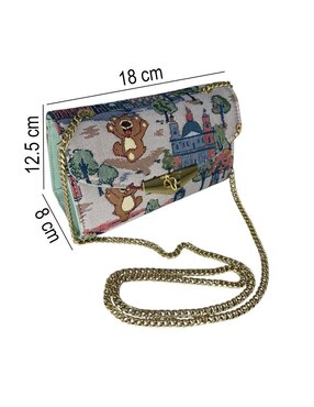 Bolsa clutch Henney Bear para mujer