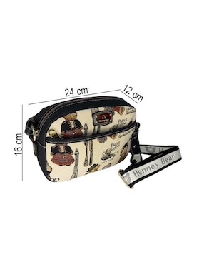 Bolsa crossbody Henney Bear Paris Bear para mujer
