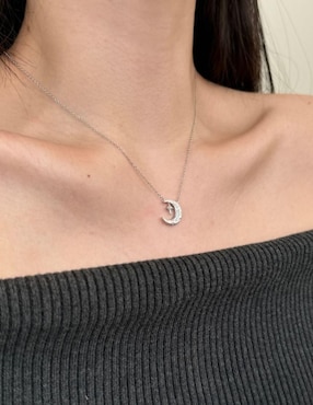 Collar de luna Yoiko Astoria de plata P 925