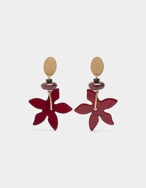 Aretes largos de flor Parfois Chromatic Grace