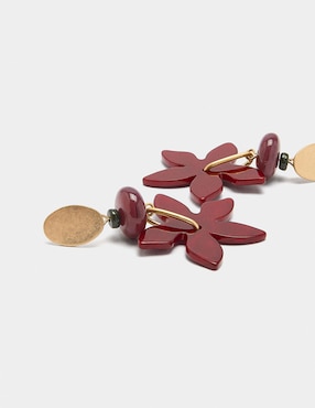 Aretes largos de flor Parfois Chromatic Grace