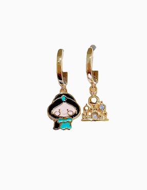 Set de aretes Jazmin Nira Aladdin con acabado pulido zirconia cúbica