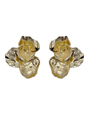 Aretes largos de flor Map Accesorios Dama