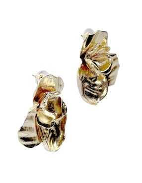 Aretes largos de flor Map Accesorios Dama