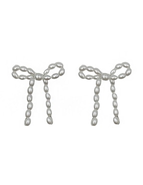 Aretes largos de moño Map