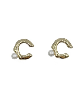 Aretes ear cuff Map con acabado pulido