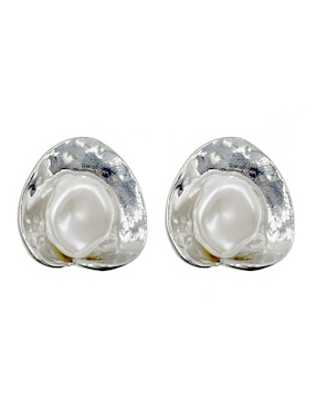 Aretes cortos Map con acabado liso