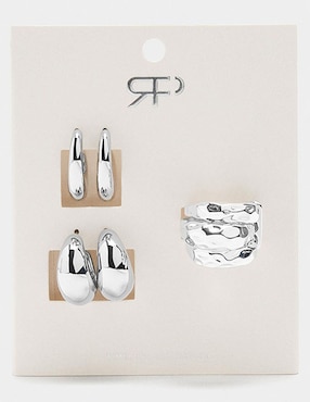 Set aretes y anillo Parfois