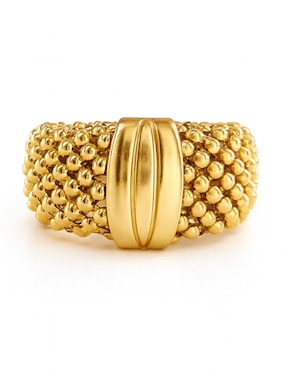 Anillo Casa Michel Joyeria 14 k de oro amarillo semi mate