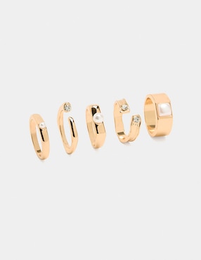 Set anillo Parfois Stay Mixed brillante