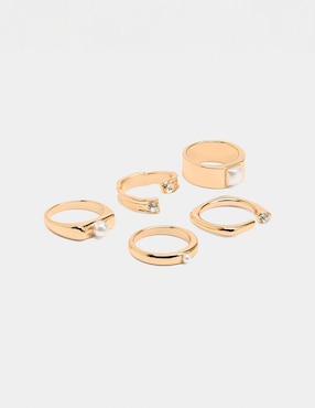 Set anillo Parfois Stay Mixed brillante