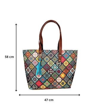 Bolsa tote Basha Bambú para mujer