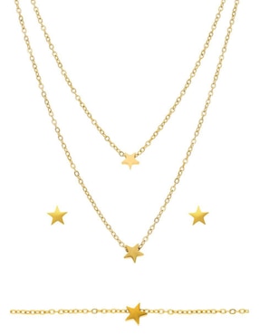 Aretes, collar y pulsera de estrella Nuvi