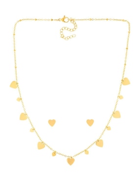 Aretes y collar de corazón Nuvi