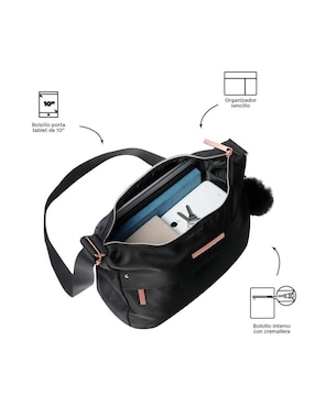 Bolsa hobo Totto Adelaide para mujer