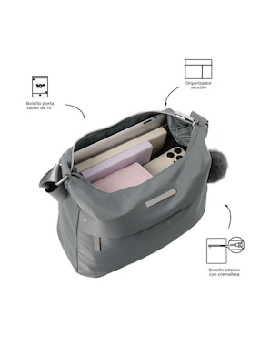 Bolsa hobo Totto Adelaide para mujer
