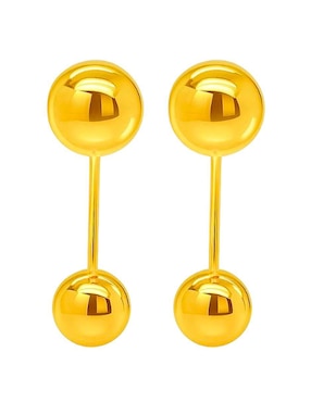 Piercing redondo Lenna de oro 10 k con acabado liso