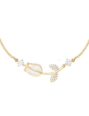 Pulsera Xtellar con acabado chapa de oro