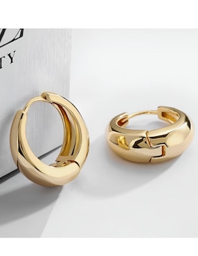 Set de aretes Xtellar con acabado pulido