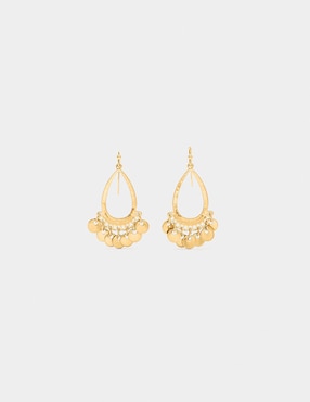 Set de aretes Parfois Golden Basics