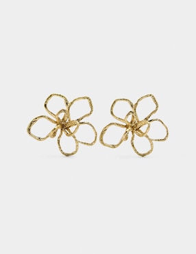 Set de aretes Parfois Golden Basics