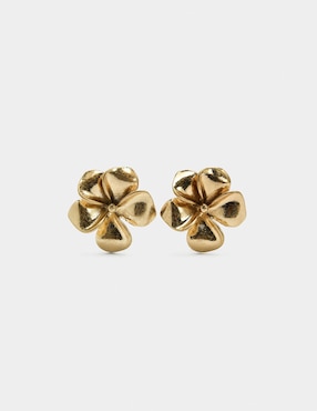 Set de aretes Parfois Golden Basics