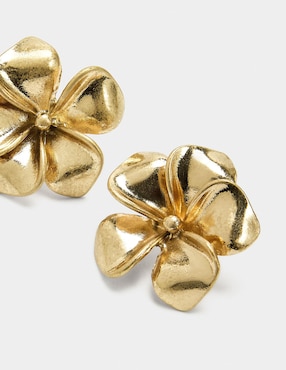 Set de aretes Parfois Golden Basics