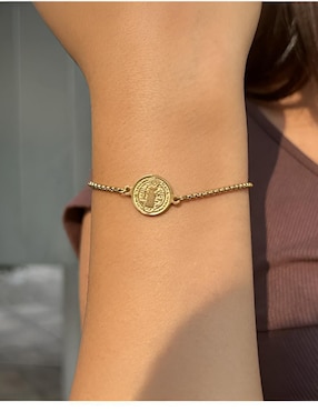 Pulsera Xtellar con acabado chapa de oro 14 K