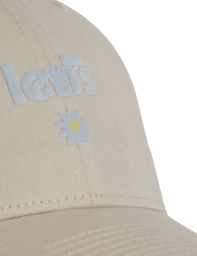 Gorra visera curva correa ajustable casual Levi's para mujer