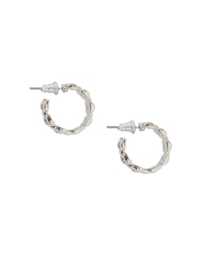 Arete corto circular Map de metal con acabado lustre