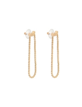 Aretes largos Map con acabado brillante