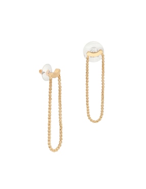Aretes largos Map con acabado brillante