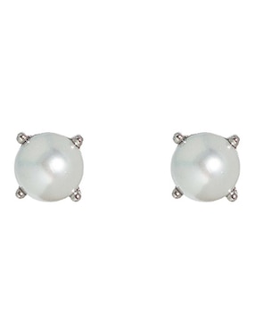 Set de aretes de perla Map con acabado pulido